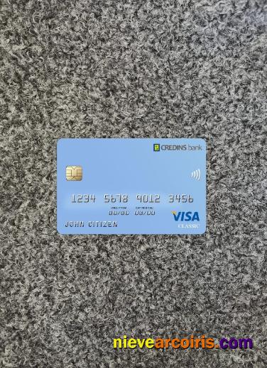 Albania Credins bank visa debit photolook